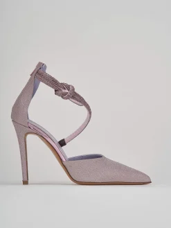 Décolleté e slingback tacco 10cm pelle rosa