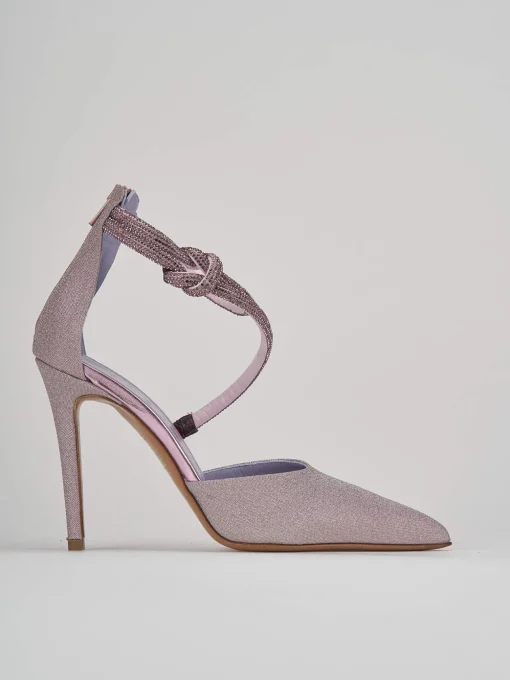 Décolleté e slingback tacco 10cm pelle rosa