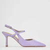 Décolleté e slingback tacco 7cm pelle rosa