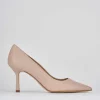 Décolleté e slingback tacco 7cm pelle rosa