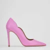 Décolleté e slingback tacco 10cm pelle rosa