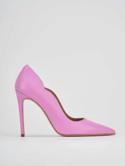 Décolleté e slingback tacco 10cm pelle rosa