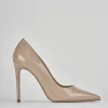 Décolleté e slingback tacco 11cm vernice rosa