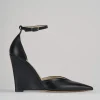 Décolleté e slingback tacco 11cm pelle nero