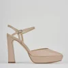 Décolleté e slingback tacco 11cm pelle rosa