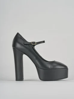 Décolleté e slingback tacco 13cm pelle nero