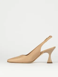 Décolleté e slingback tacco 7cm pelle rosa