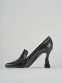 Décolleté e slingback tacco 9cm pelle nero