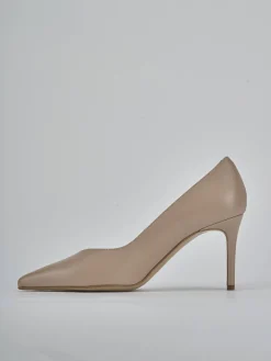 Décolleté e slingback tacco 7cm pelle rosa