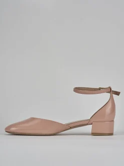 Décolleté e slingback tacco 3cm vernice rosa