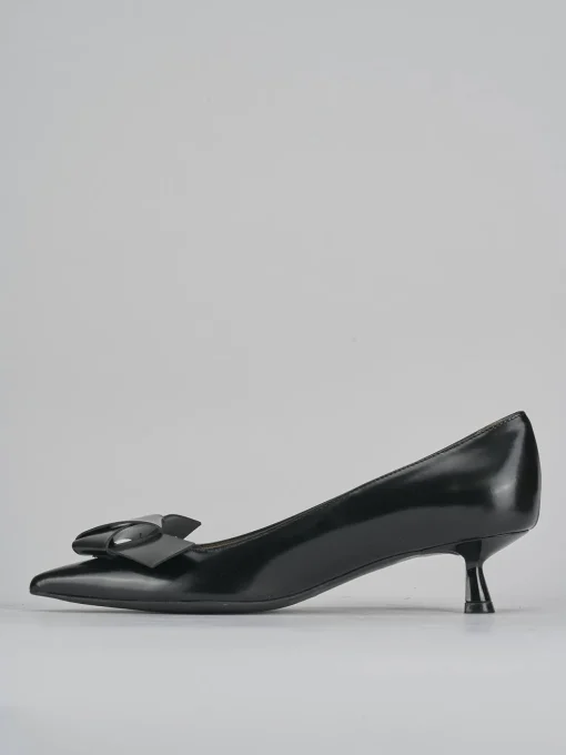 Décolleté e slingback tacco 5cm pelle nero