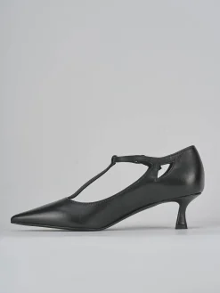 Décolleté e slingback tacco 3cm pelle nero