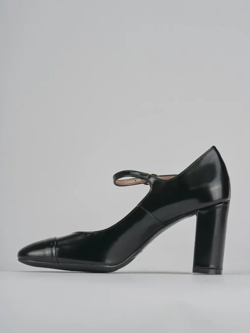 Décolleté e slingback tacco 8cm pelle nero