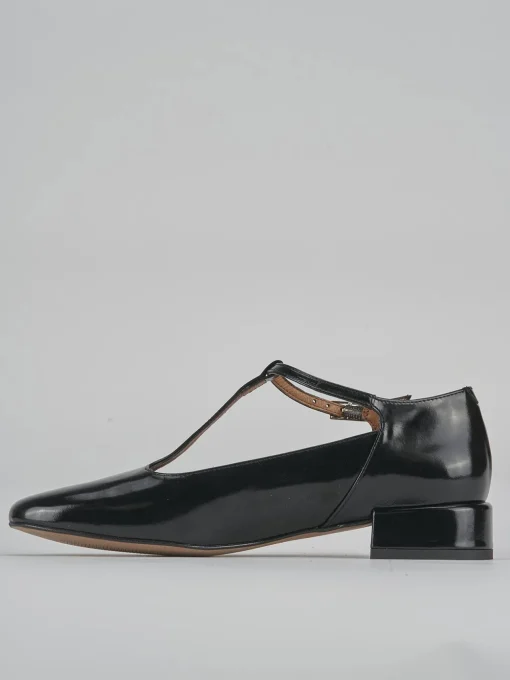 Décolleté e slingback tacco 3cm pelle nero