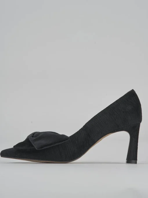 Décolleté e slingback tacco 7cm pelle nero