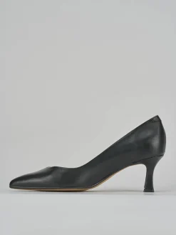 Décolleté e slingback tacco 5cm pelle nero
