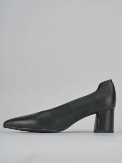 Décolleté e slingback tacco 5cm pelle nero