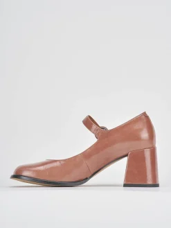 Décolleté e slingback tacco 8cm vernice rosa