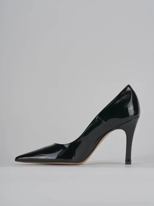 Décolleté e slingback tacco 9cm vernice nero