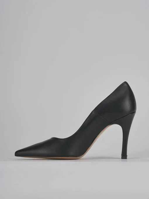 Décolleté e slingback tacco 9cm pelle nero