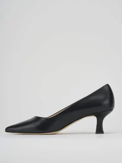 Décolleté e slingback tacco 5cm pelle nero