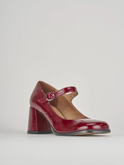Décolleté e slingback tacco 6cm pelle bordo'
