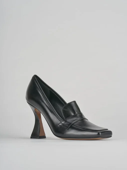 Décolleté e slingback tacco 9cm pelle nero