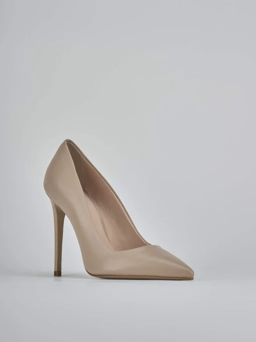 Décolleté e slingback tacco 10cm pelle rosa