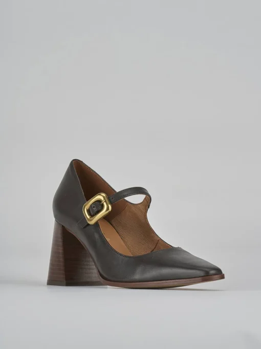 Décolleté e slingback tacco 7cm pelle testa