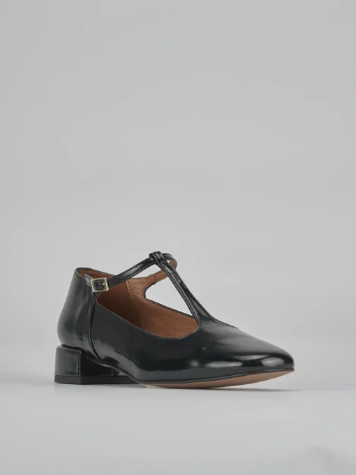 Décolleté e slingback tacco 3cm pelle nero