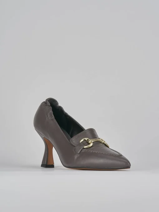 Décolleté e slingback tacco 7cm pelle beige