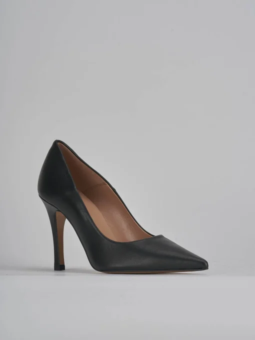 Décolleté e slingback tacco 9cm pelle nero