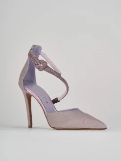 Décolleté e slingback tacco 10cm pelle rosa