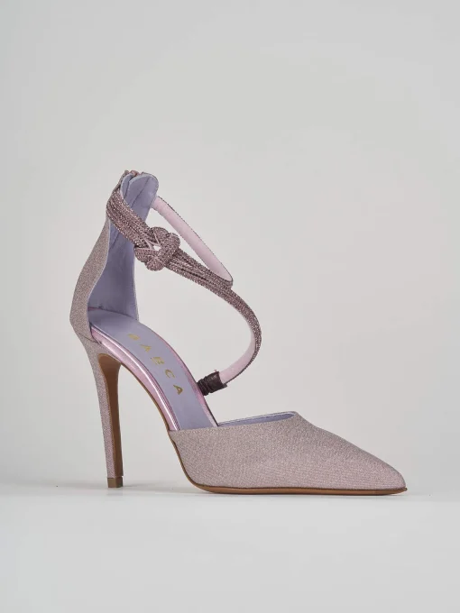 Décolleté e slingback tacco 10cm pelle rosa
