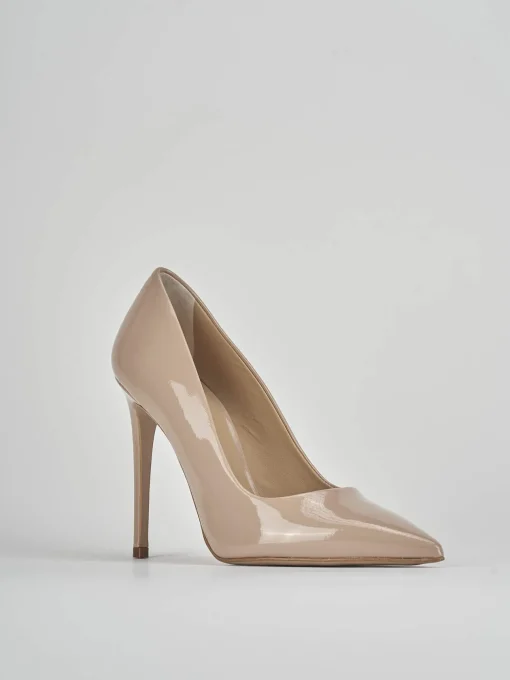 Décolleté e slingback tacco 11cm vernice rosa