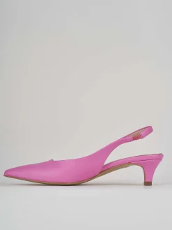 Décolleté e slingback tacco 3cm pelle rosa