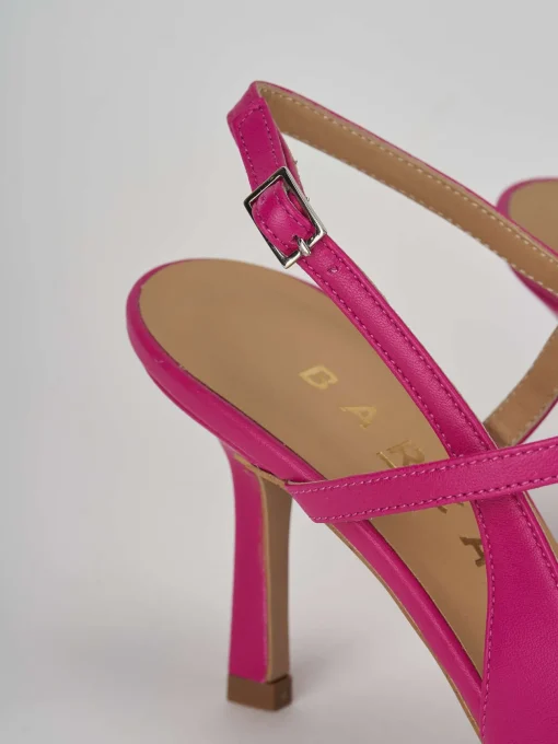 Décolleté e slingback tacco 7cm pelle rosa