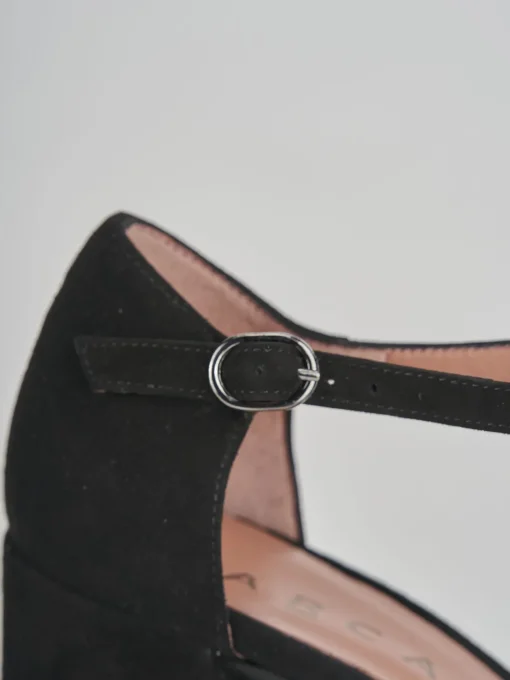 Décolleté e slingback tacco 9cm camoscio nero