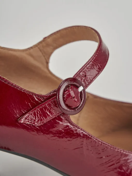 Décolleté e slingback tacco 6cm pelle bordo'