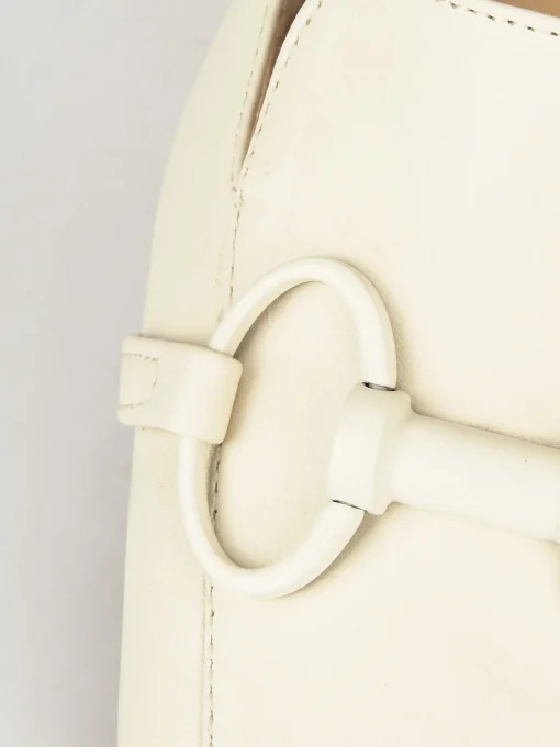 Décolleté e slingback tacco 7cm pelle beige