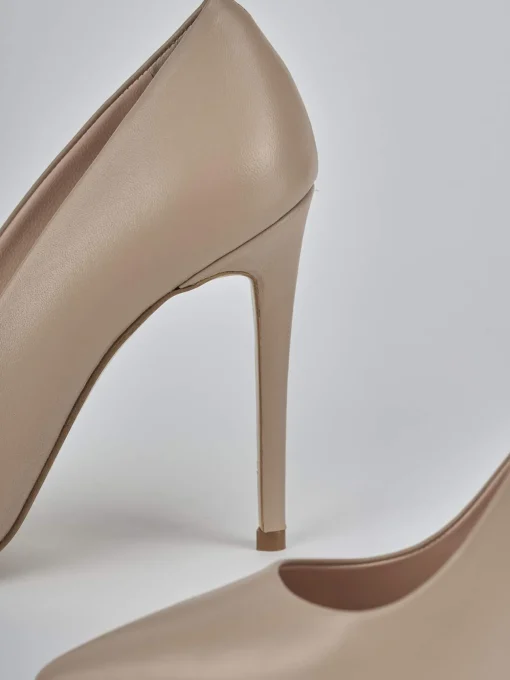 Décolleté e slingback tacco 10cm pelle rosa