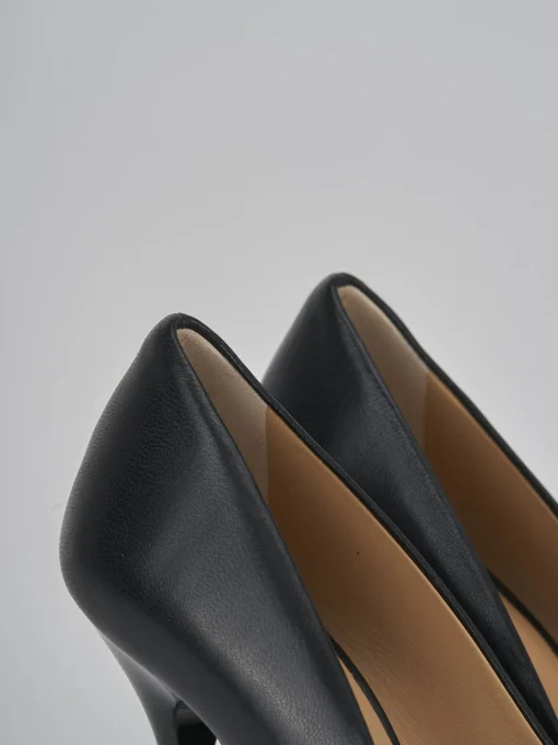 Décolleté e slingback tacco 9cm pelle nero