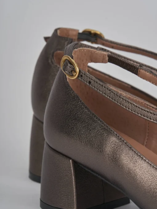 Décolleté e slingback tacco 5cm pelle testa