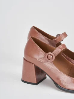 Décolleté e slingback tacco 8cm vernice rosa