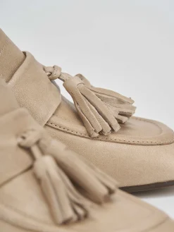 Décolleté e slingback tacco 6cm pelle beige