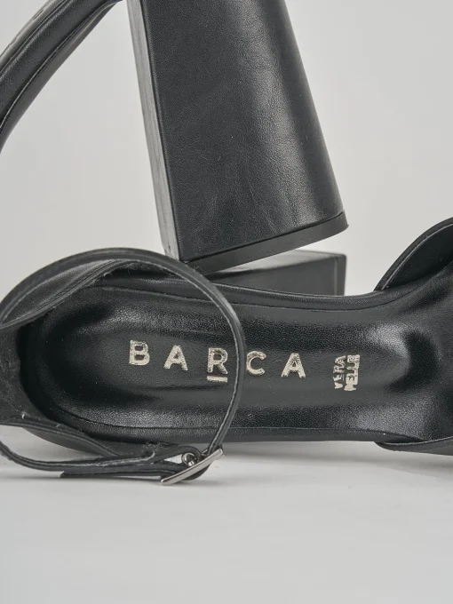 Décolleté e slingback tacco 11cm pelle nero