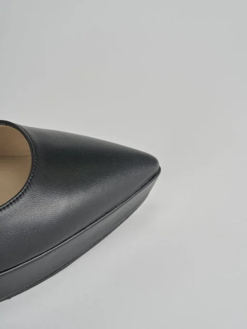 Décolleté e slingback tacco 11cm pelle nero