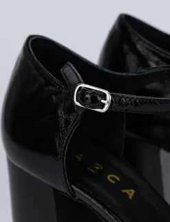 Decolte bebe' tacco 9 cm nero pelle