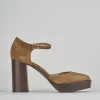 Decolte bebe' tacco 9 cm testa camoscio