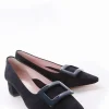 Decolte tacco 3 cm blu